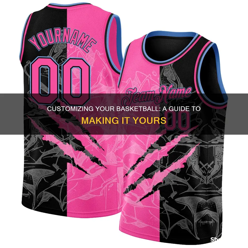 how to customize a basketball