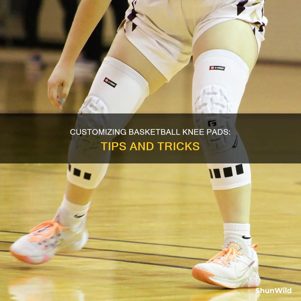 how to customize basketball knee pads