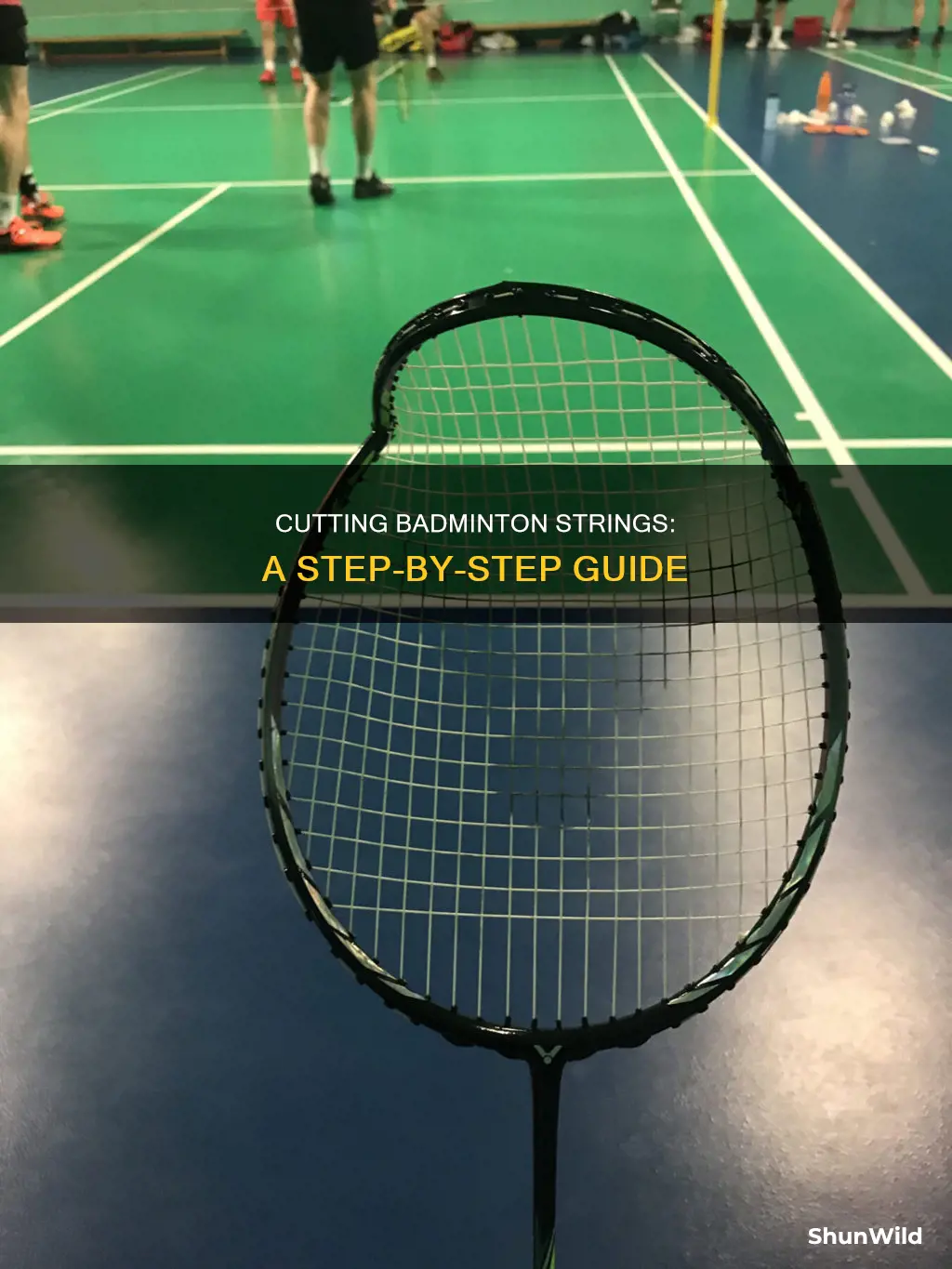 how to cut badminton string