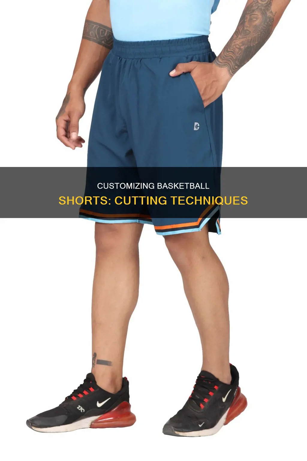 how to cut basketball shorts