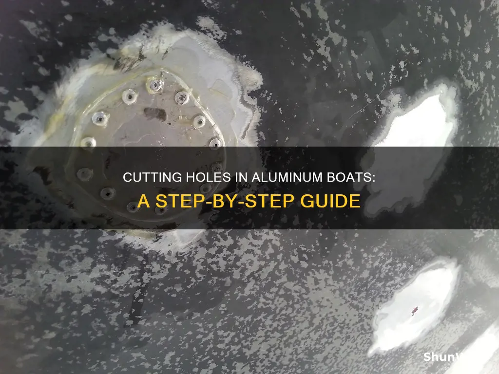 how to cut hole in aluminum boat