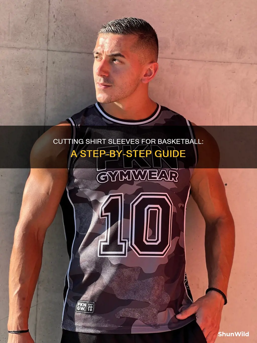 how to cut sleeves off a shirt for basketball