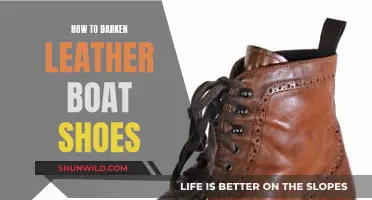 Leather Boat Shoes: Darkening for a New Look