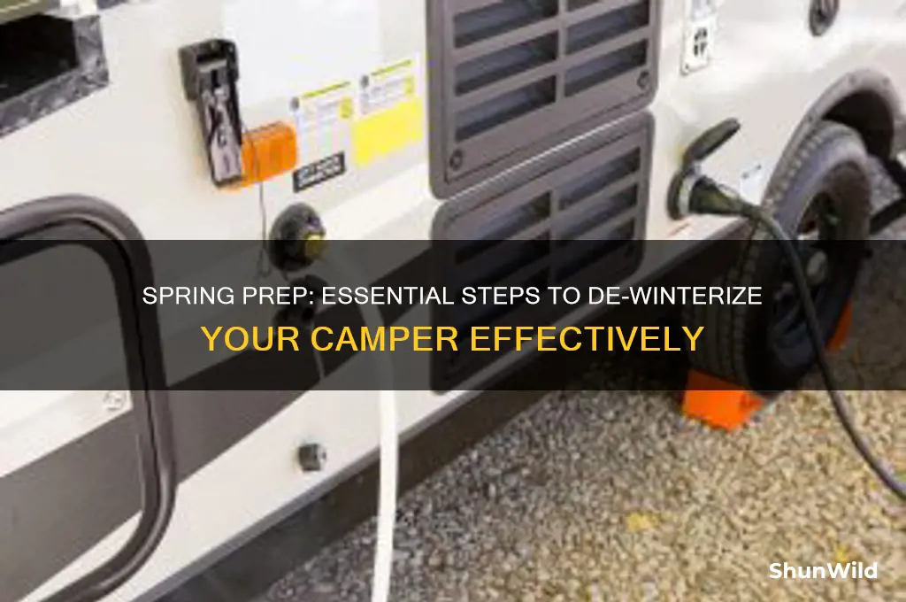 how to de-winterize camper