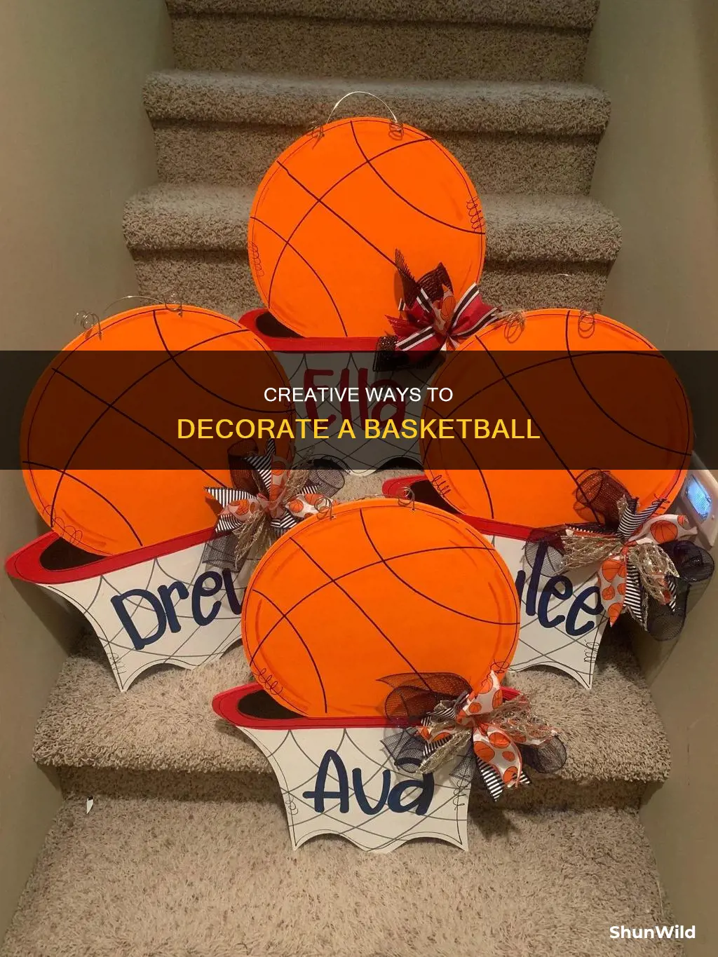 how to decorate a basketball