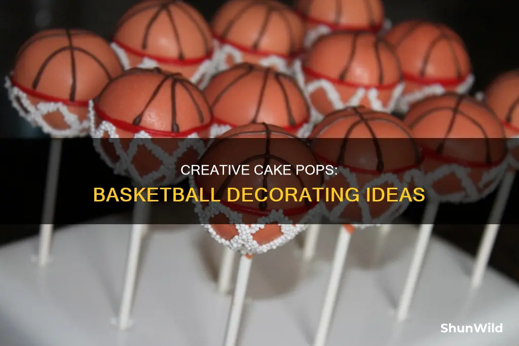 how to decorate basketball cake pops