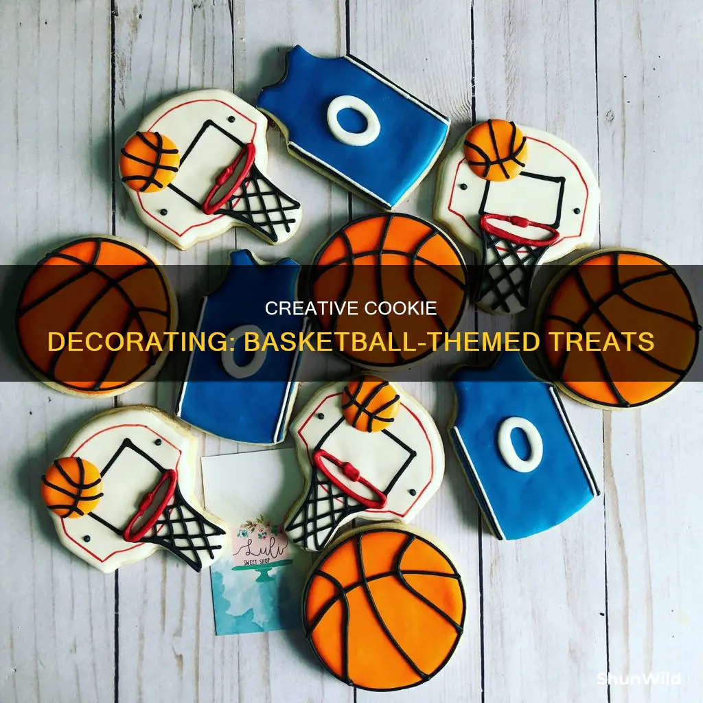 how to decorate basketball cookies