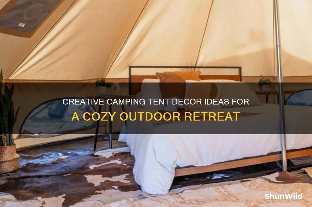how to decorate camping tent
