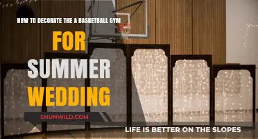 Transforming Basketball Gyms into Summer Wedding Venues