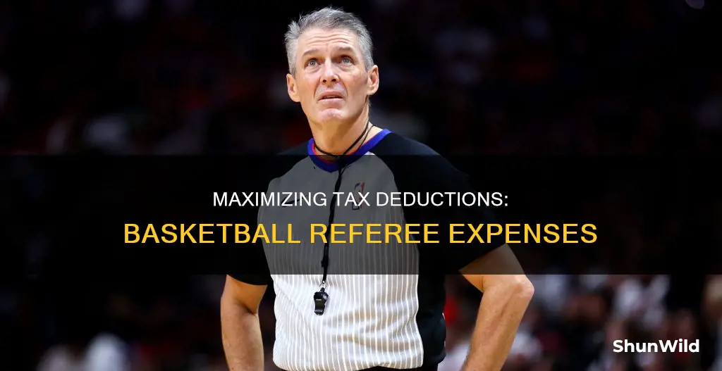 how to deduct basketball referee expenses