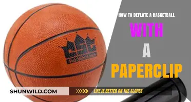 Deflating a Basketball: Quick Fix with a Paperclip