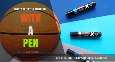 Deflating a Basketball: Quick Fix with a Pen