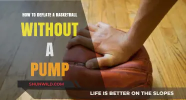 Deflating a Basketball: No Pump, No Problem