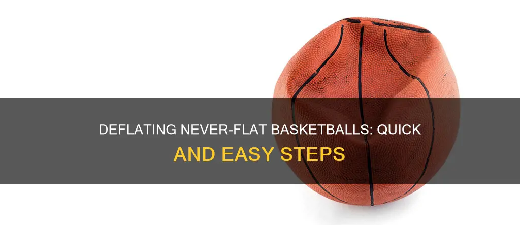 how to deflate never flat basketball