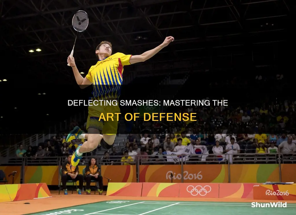 how to deflect a smash in badminton