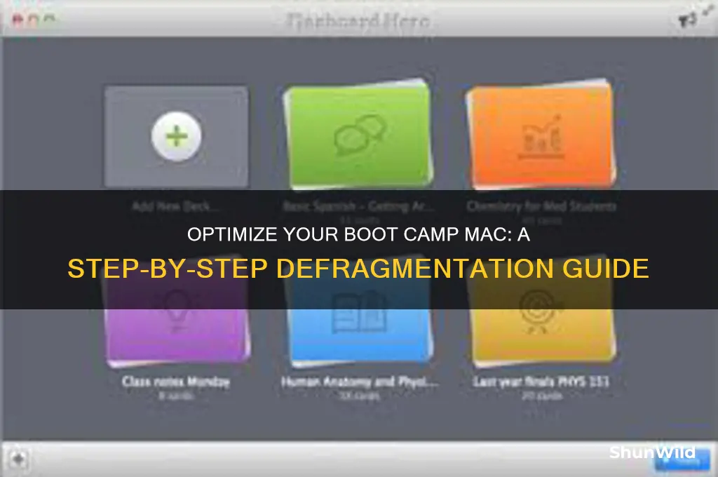 how to defrag a boot camp mac
