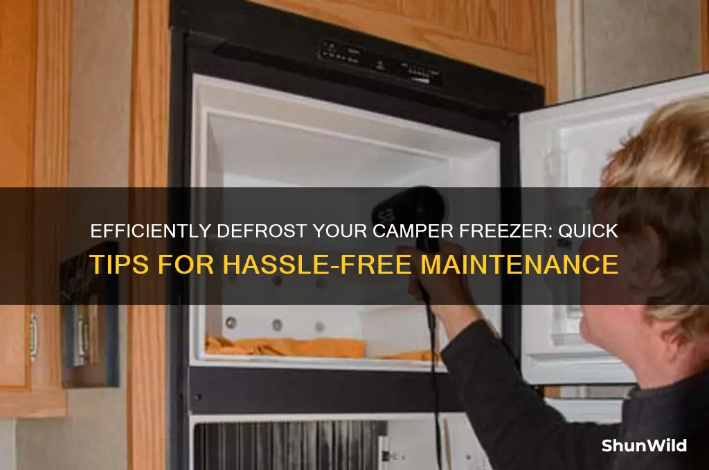 how to defrost camper freezer