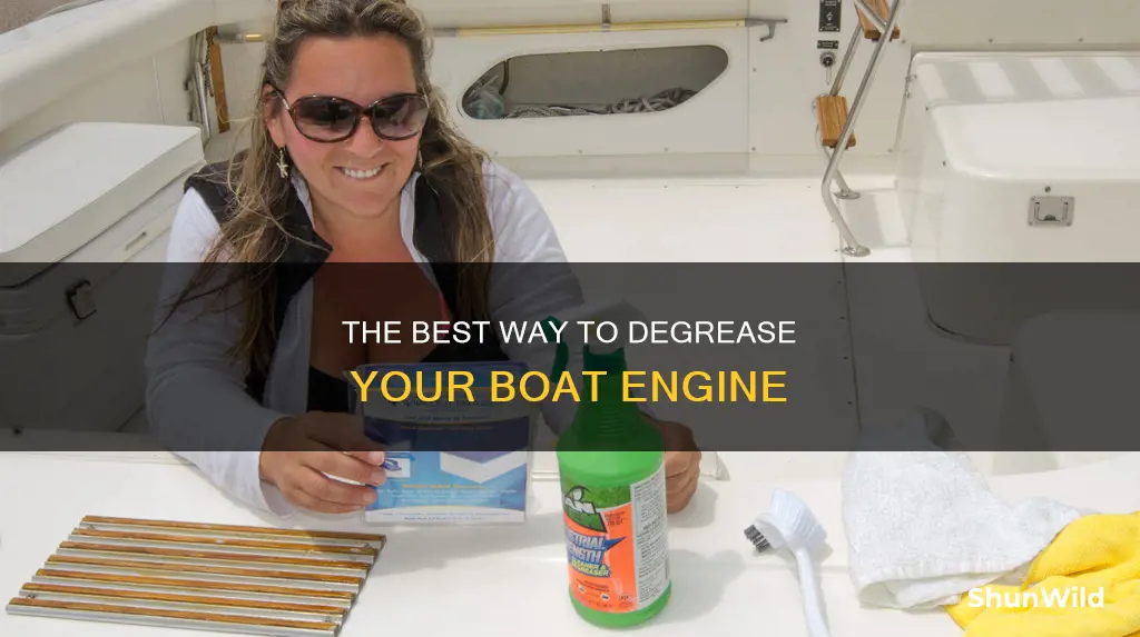 how to degrease a boat engine