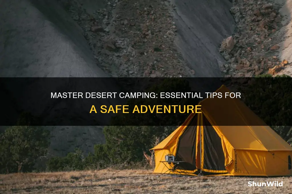 how to desert camp