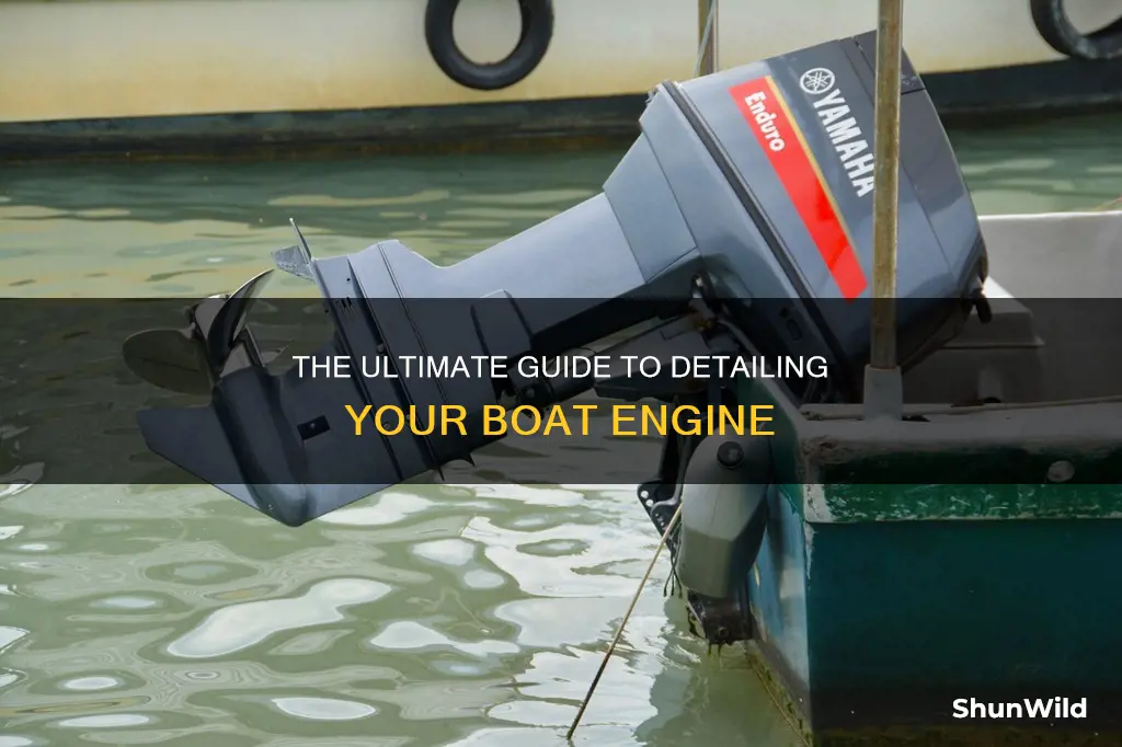 how to detail a boat engine