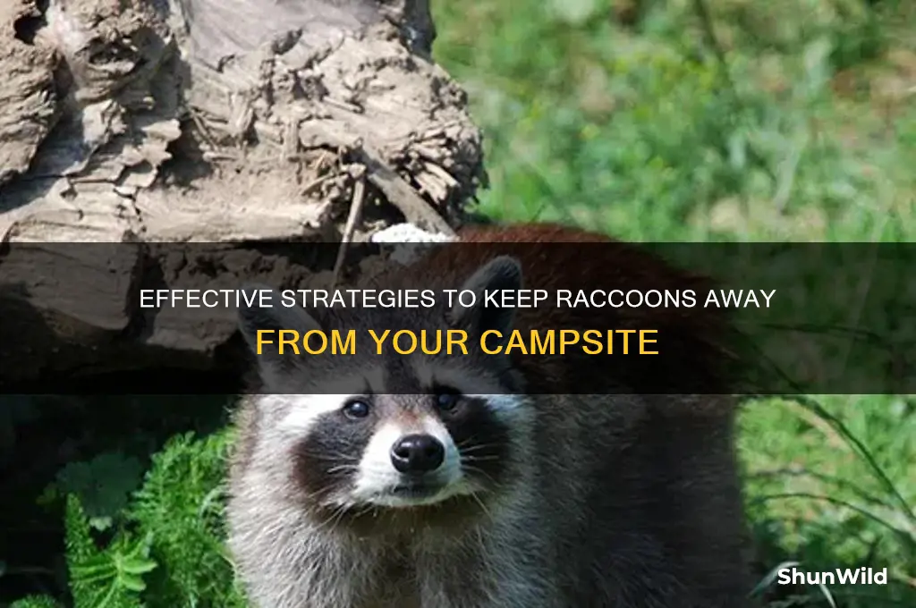 how to deter raccoons camping