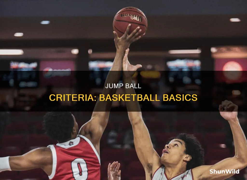 how to determine a jump ball in basketball