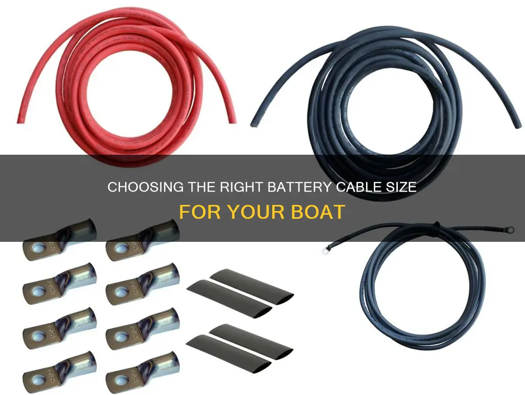 how to determine battery cable size for boat