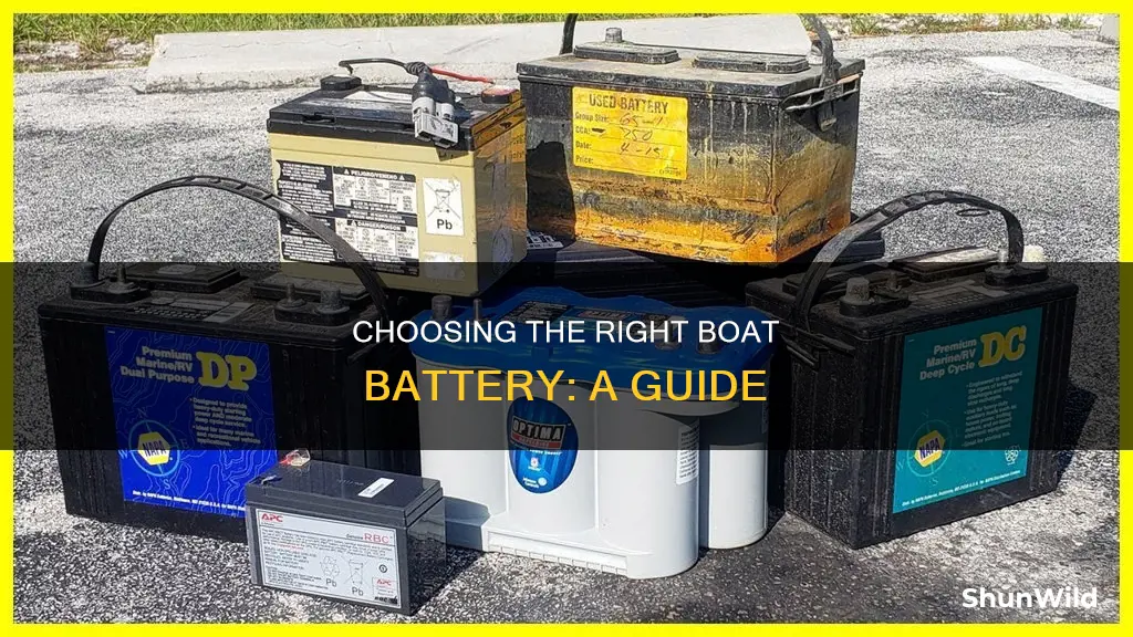 how to determine what battery to by for a boat