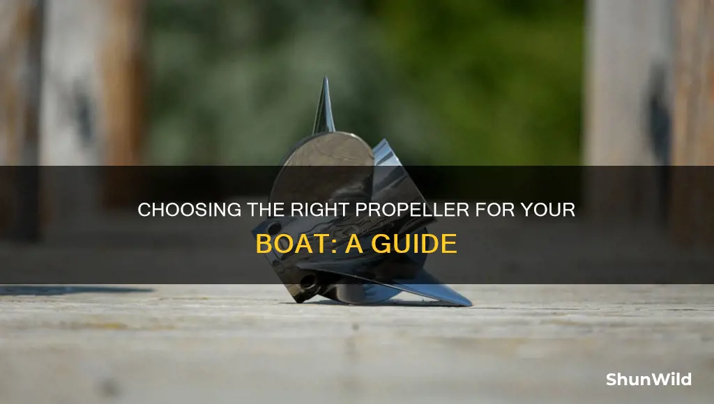 how to determine what repacement prop to put on boat