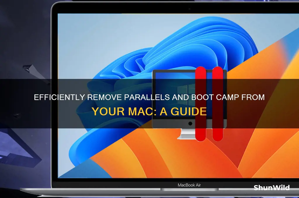 how to dfelete parallels and boot camp from my mac