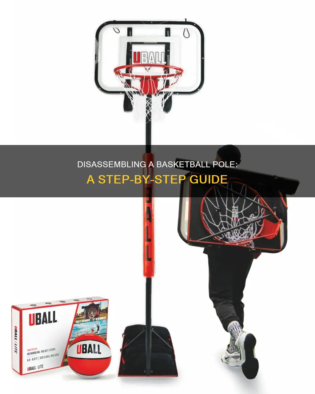 how to disassemble a basketball pole