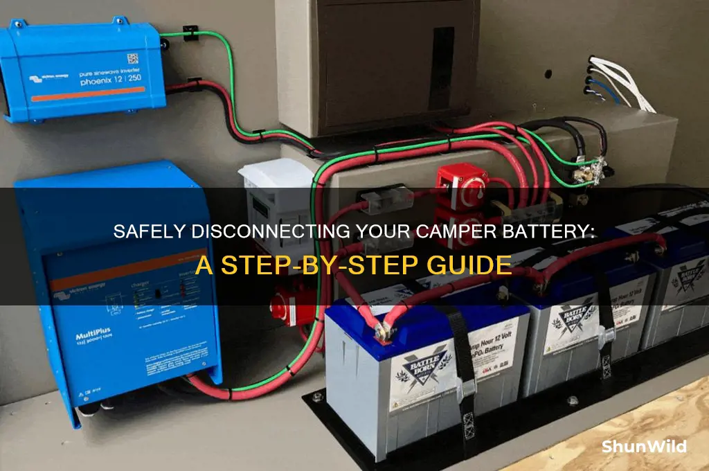how to disconnect camper battery