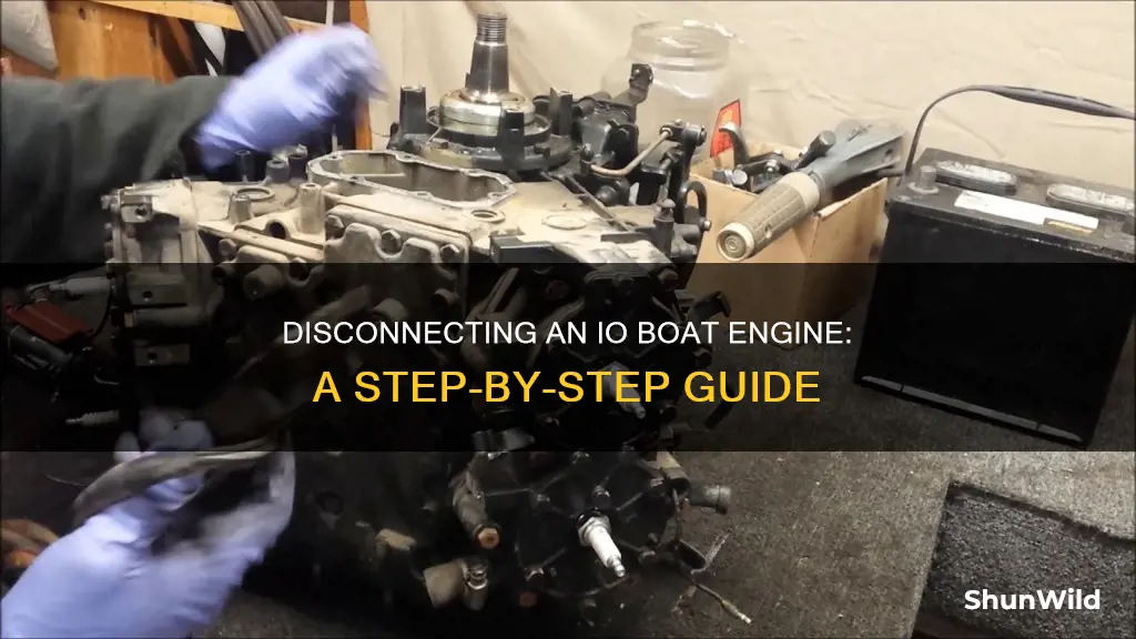 how to disconnect io boat engine