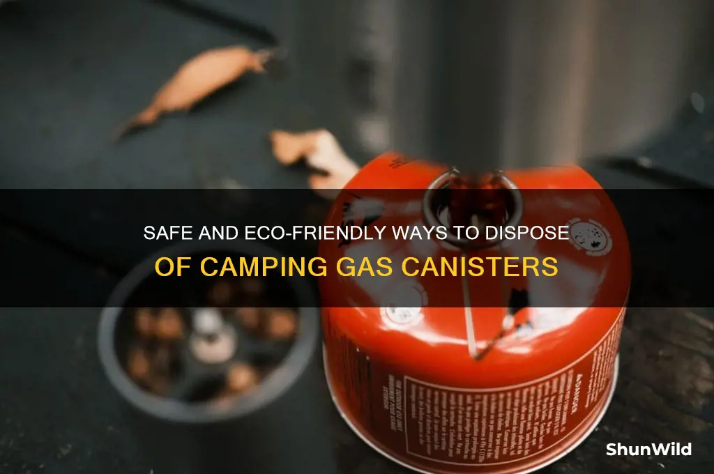 how to dispose camping gas