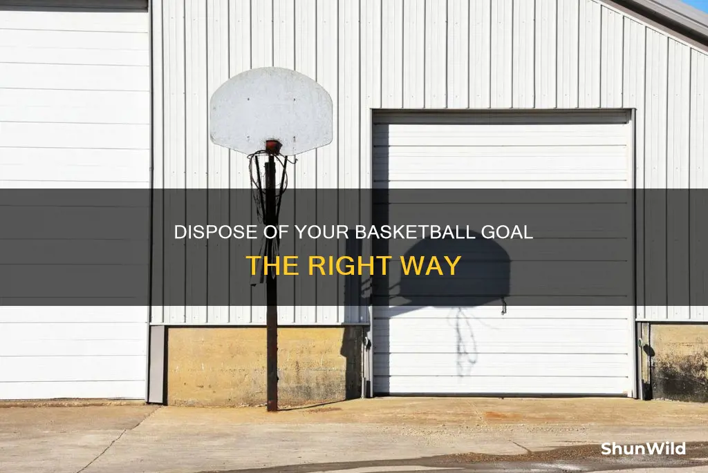 how to dispose of a basketball goal