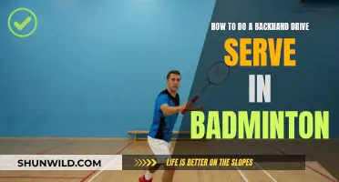 Mastering the Backhand Drive Serve in Badminton