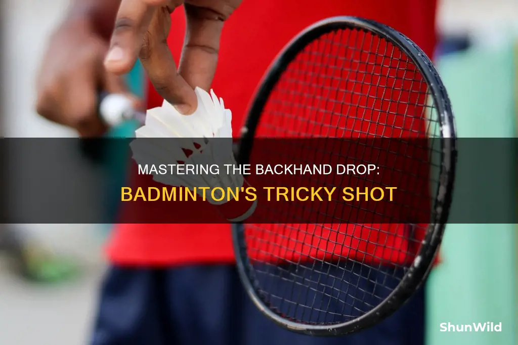 how to do a backhand drop shot in badminton