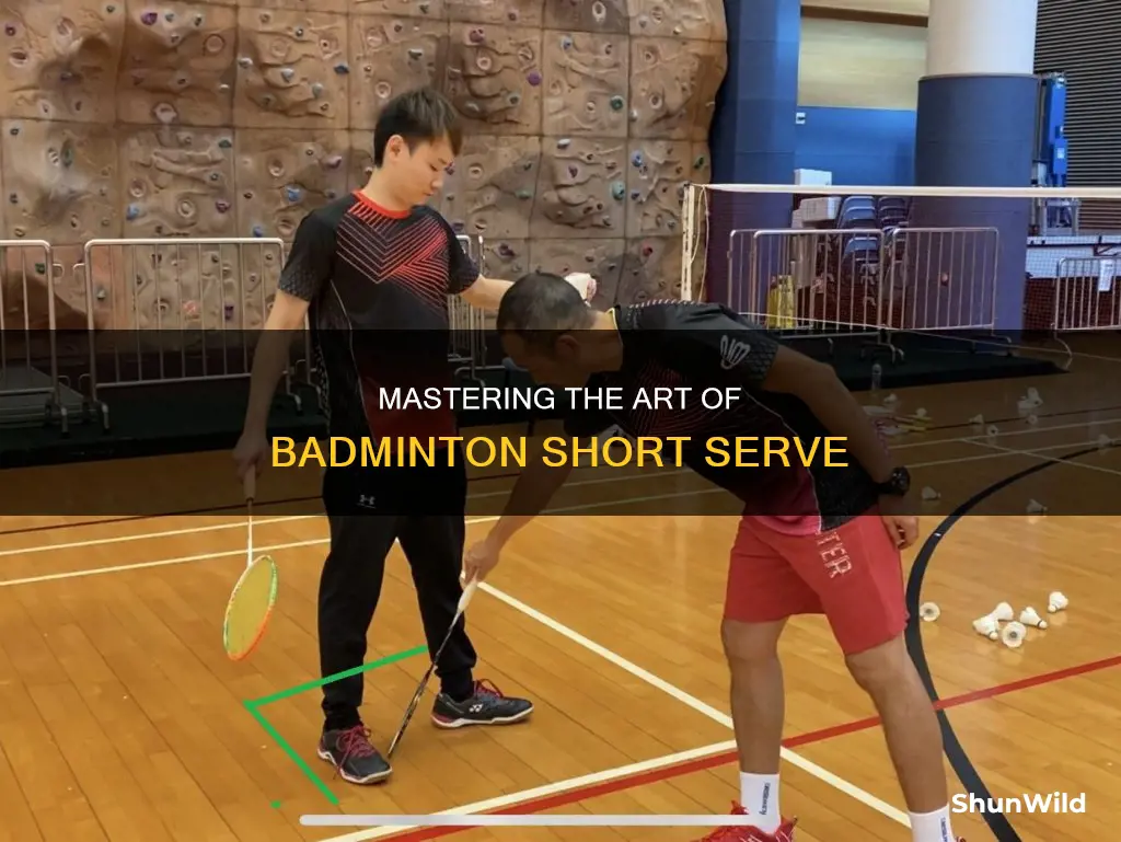 how to do a badminton short serve