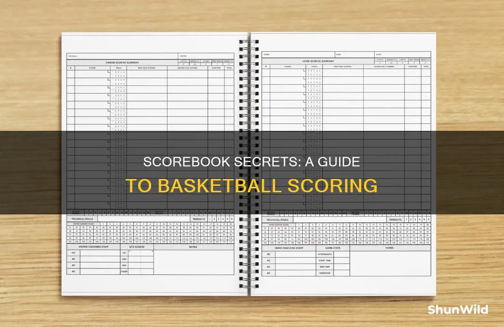 how to do a basketball scorebook