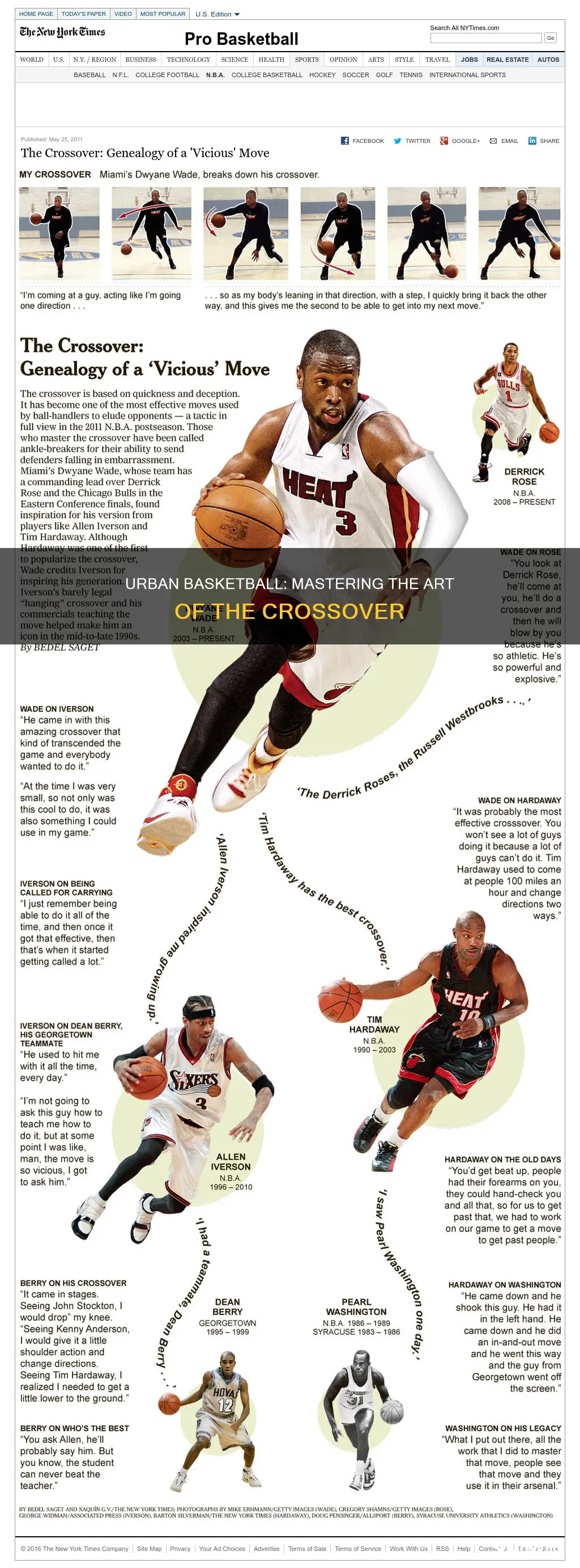 how to do a crossover in urban basketball