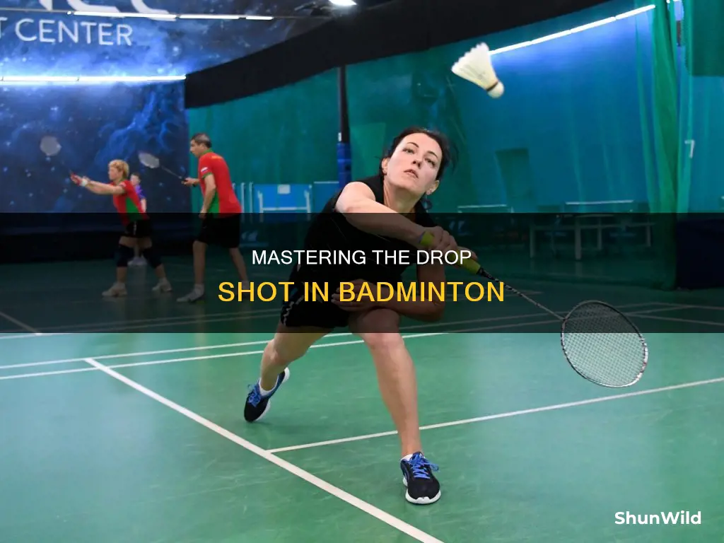 how to do a dropshot in badminton