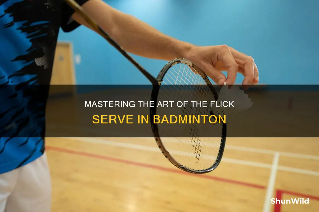 how to do a flick serve in badminton