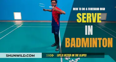 Mastering the Forehand High Serve in Badminton
