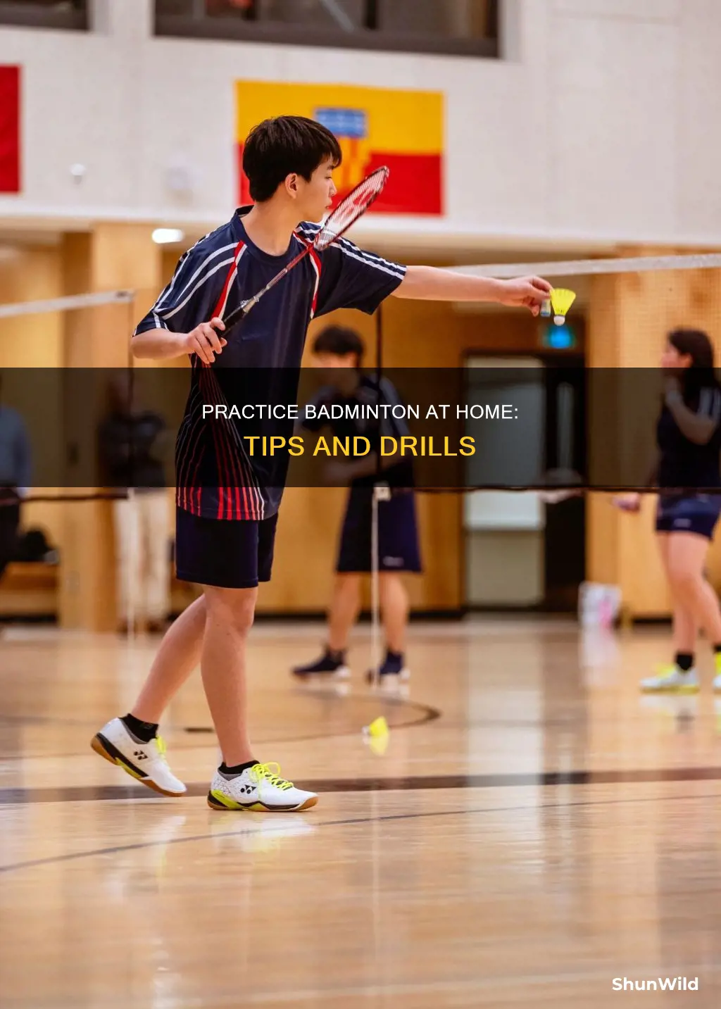 how to do badminton practice at home