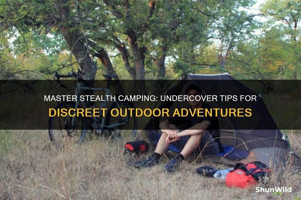 how to do camping undercover