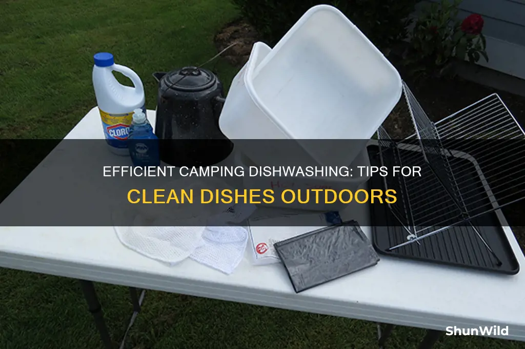 how to do dishes camping