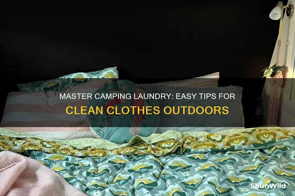 how to do laungry camping