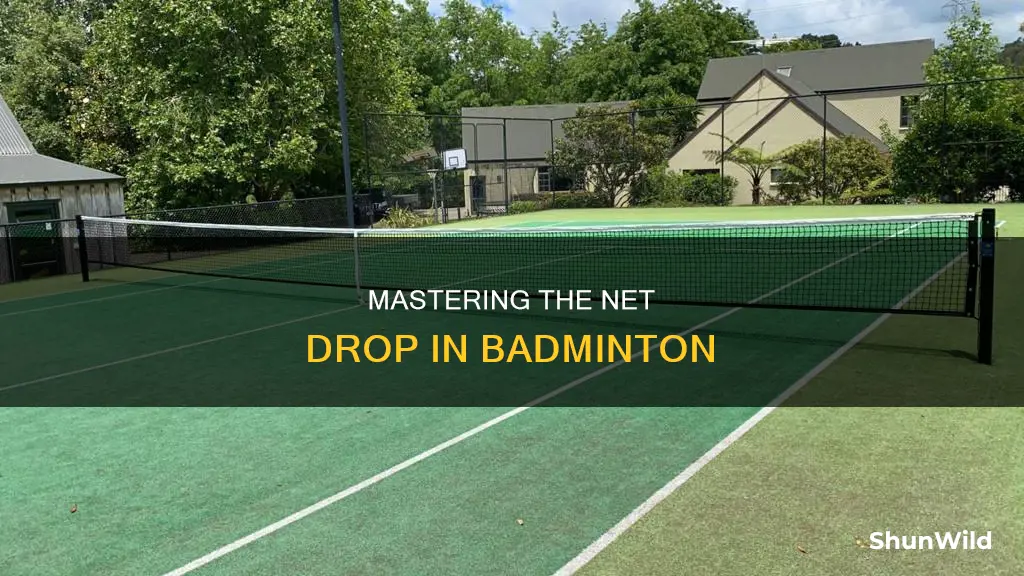 how to do net drop in badminton