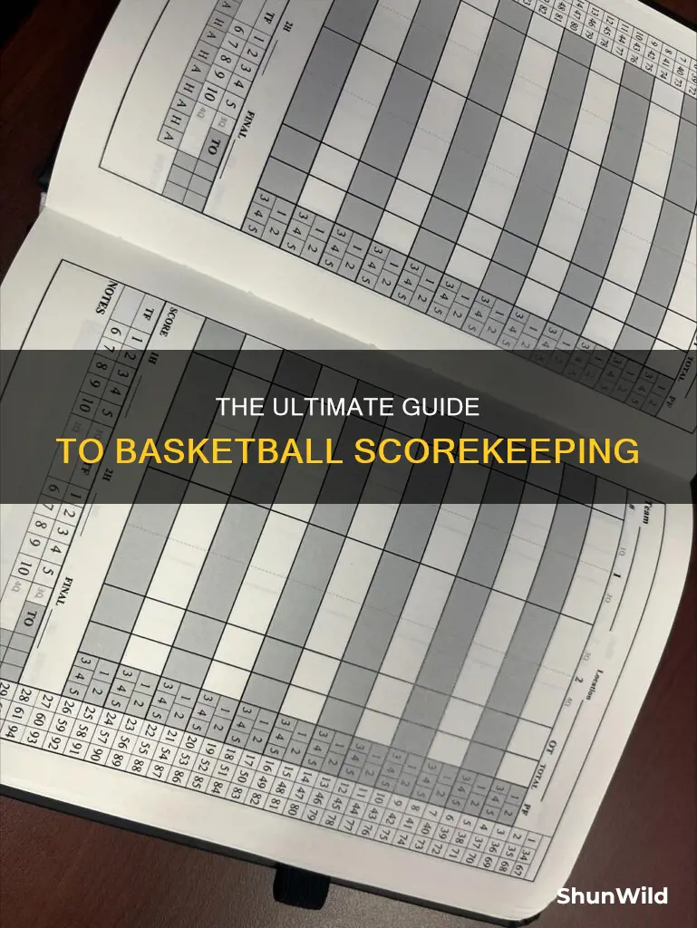 how to do scorebook for basketball