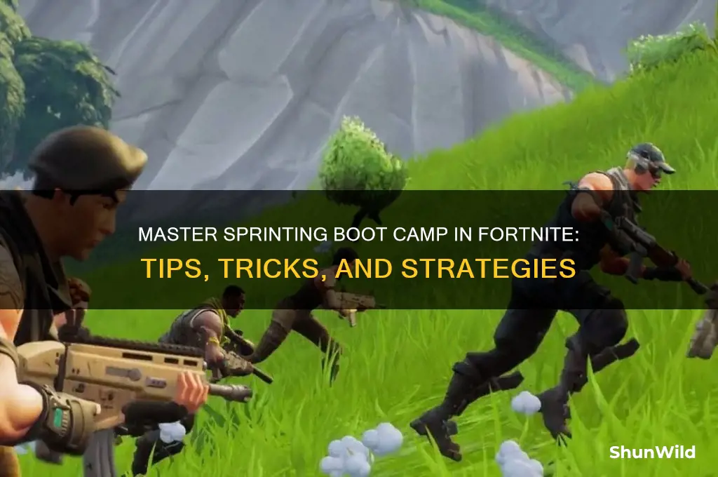 how to do sprinting boot camp fortnite